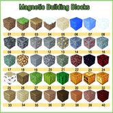 Magnetische Bausteine - Grasblock Einzelstück (Mine World)